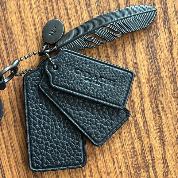 Coach Dakota Whipstitch Black Leather Bag with Charm Set - Picture 16 of 16